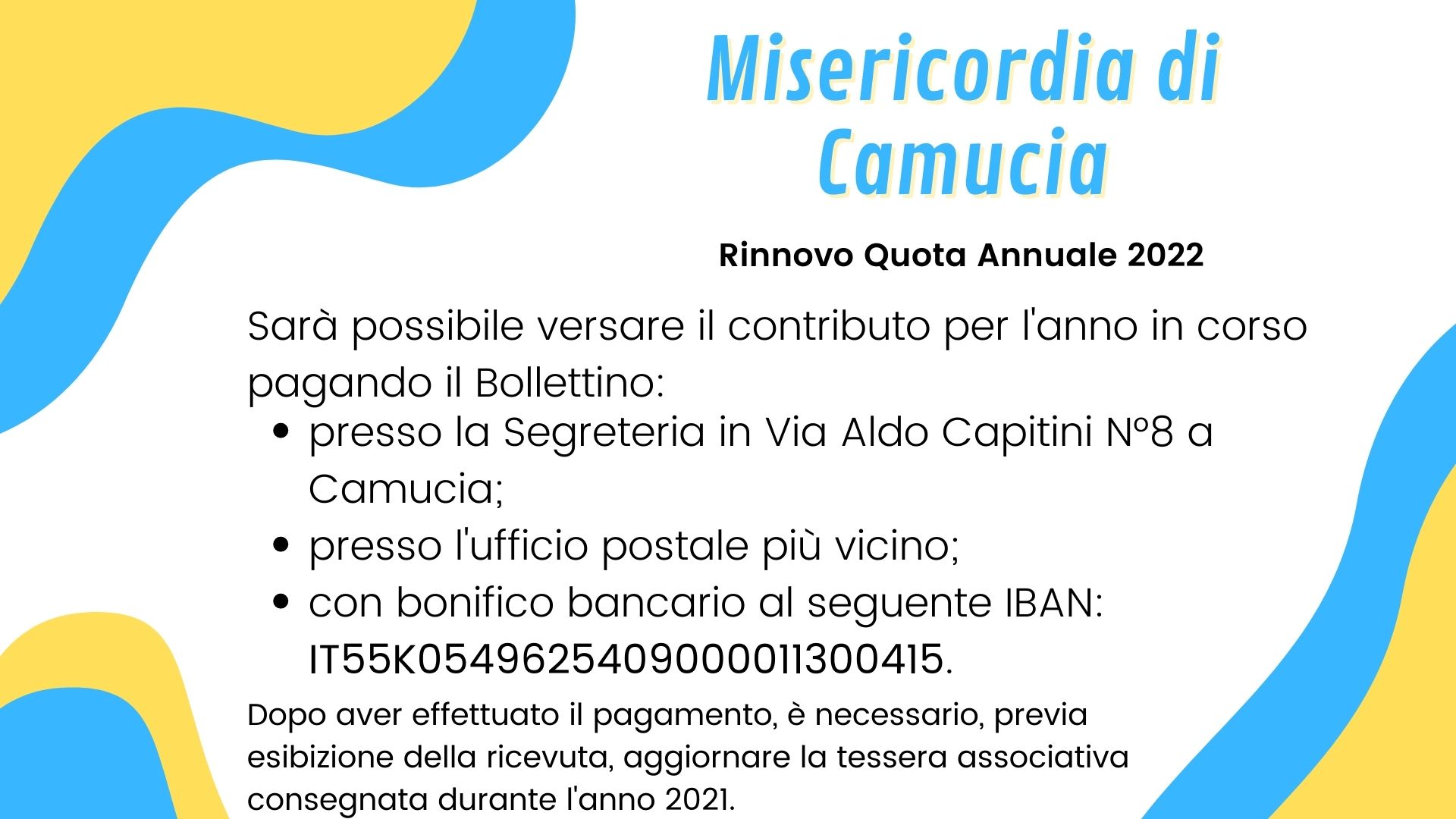 Rinnovo Quota Sociale